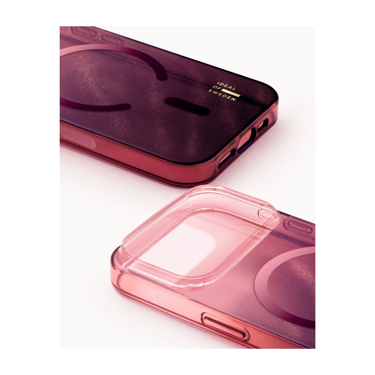 IDEAL OF SWEDEN iPhone 17 Pro Clear Cover MagSafe, Cherry Lacquer billede 3