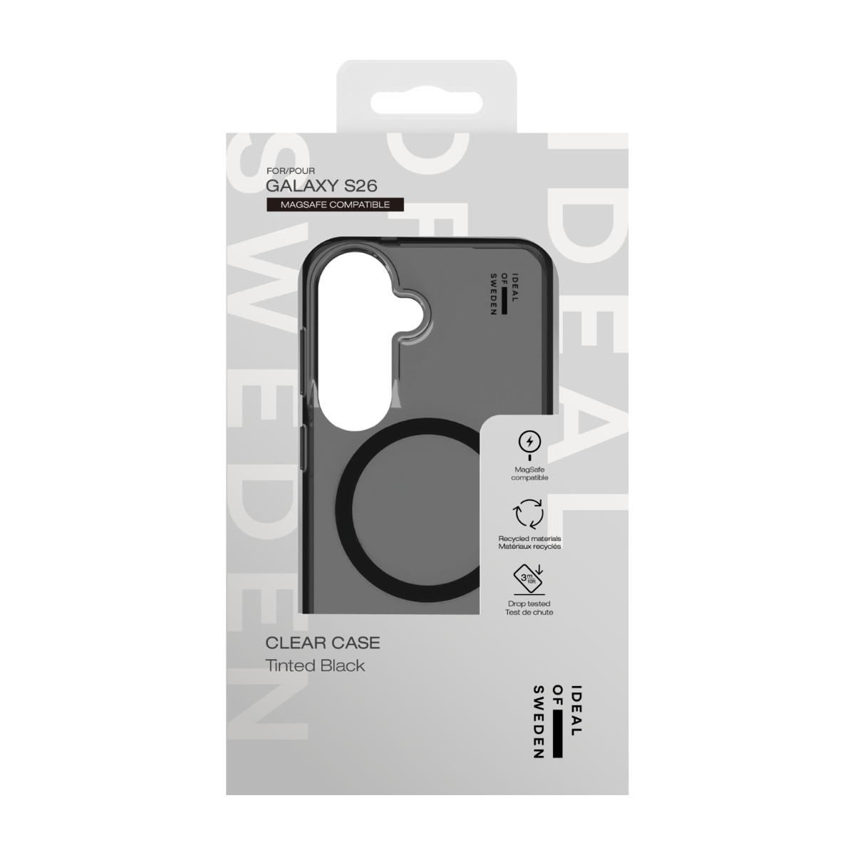IDEAL OF SWEDEN Samsung Galaxy S26 Clear cover MagSafe, Tinted Black billede 4