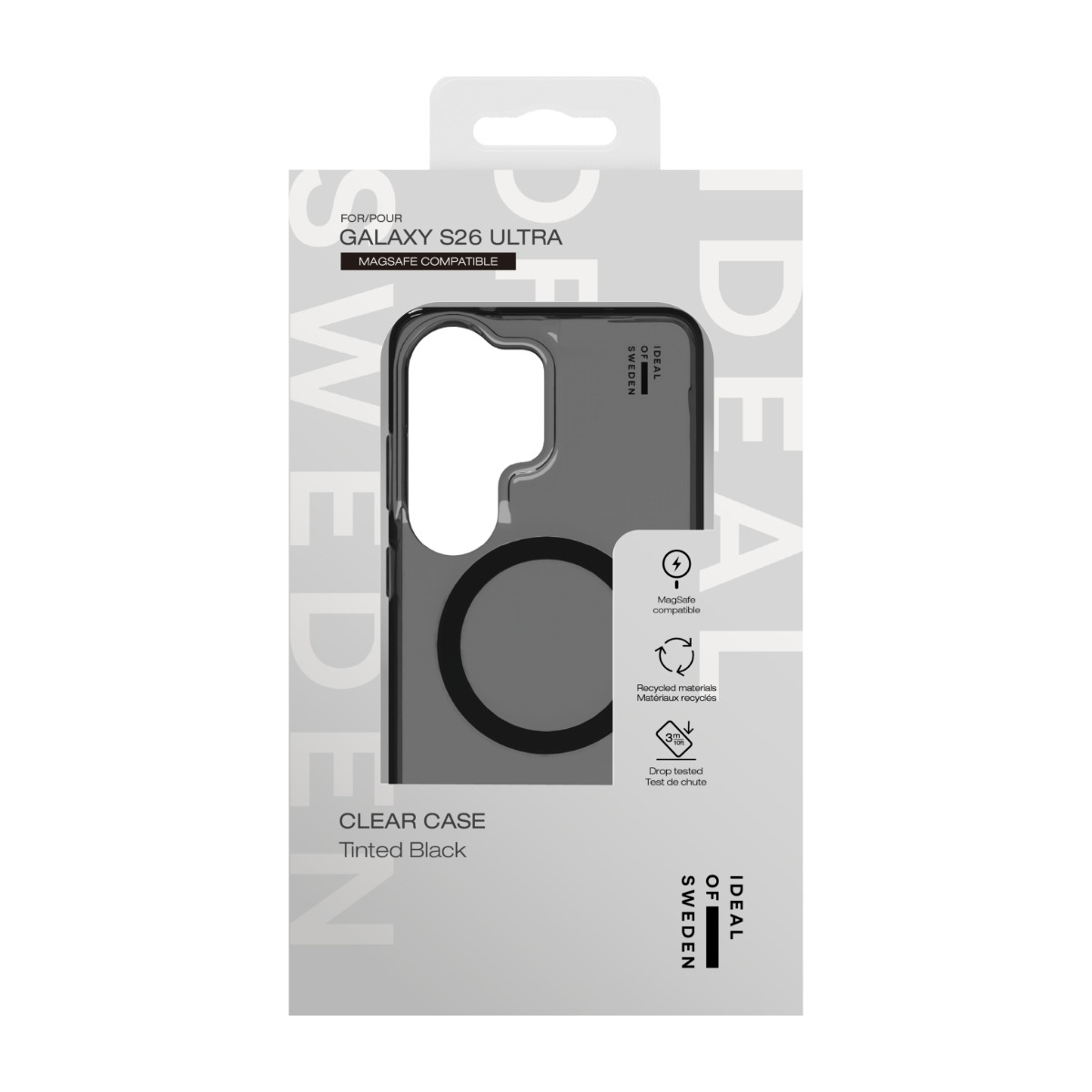 IDEAL OF SWEDEN Samsung Galaxy S26 Ultra Clear cover MagSafe, Tinted Black billede 4