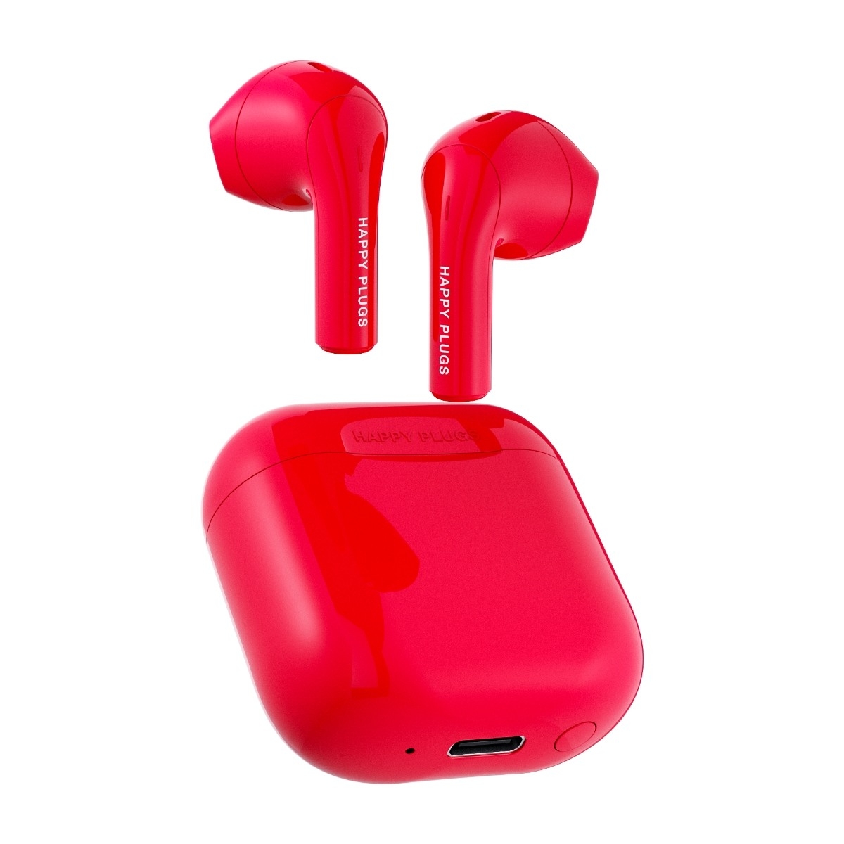 Happy Plugs Joy True Wireless hovedtelefoner, rød billede 1