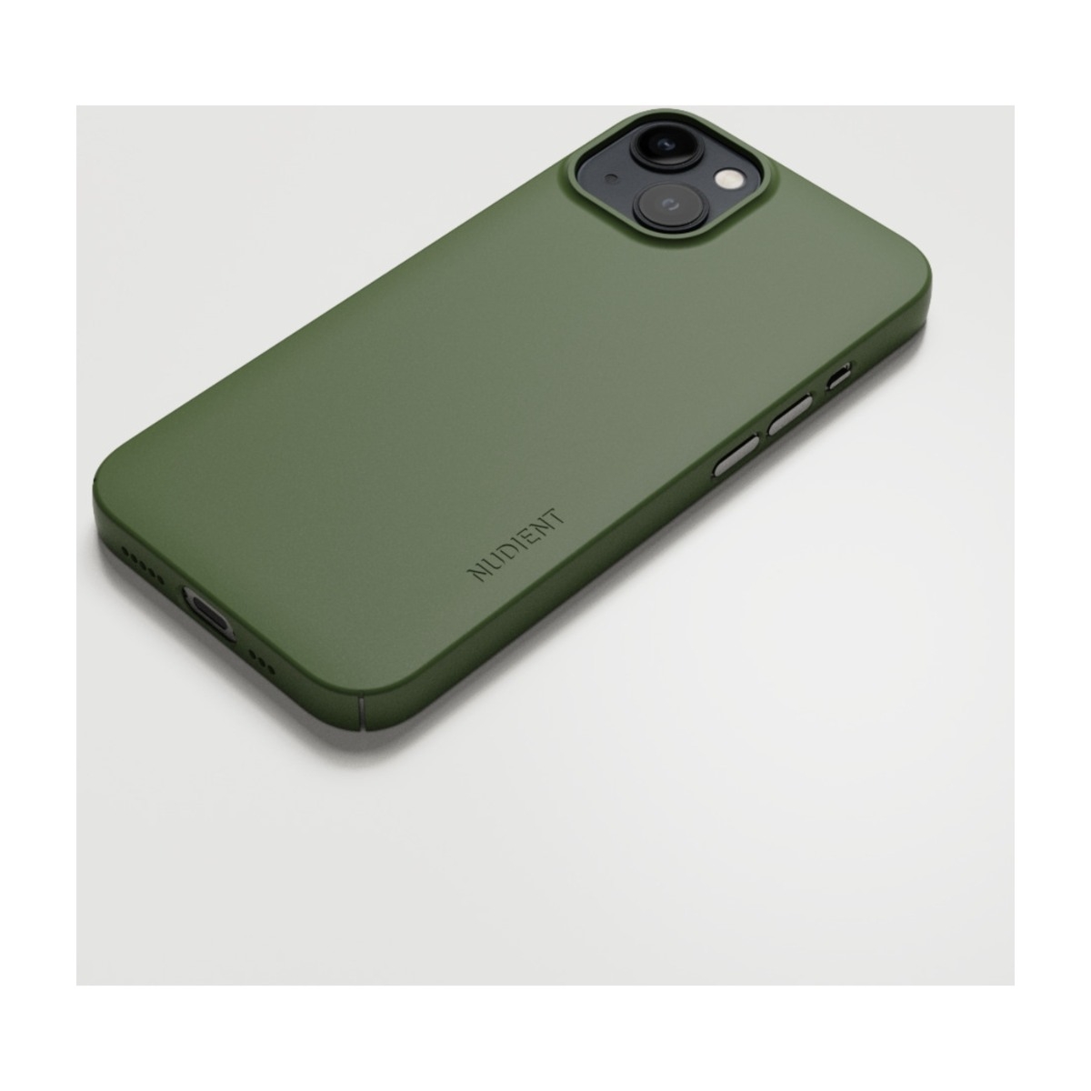 NUDIENT Thin iPhone 13 MagSafe Cover, Pine Green billede 4