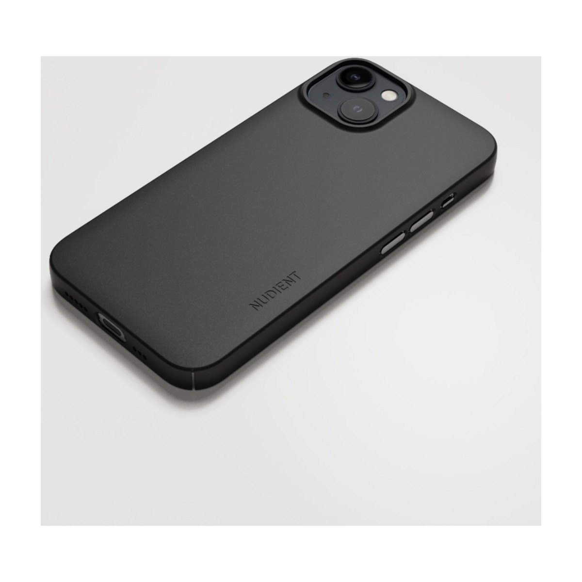 NUDIENT Thin Cover iPhone 13 MagSafe Ink black billede 4
