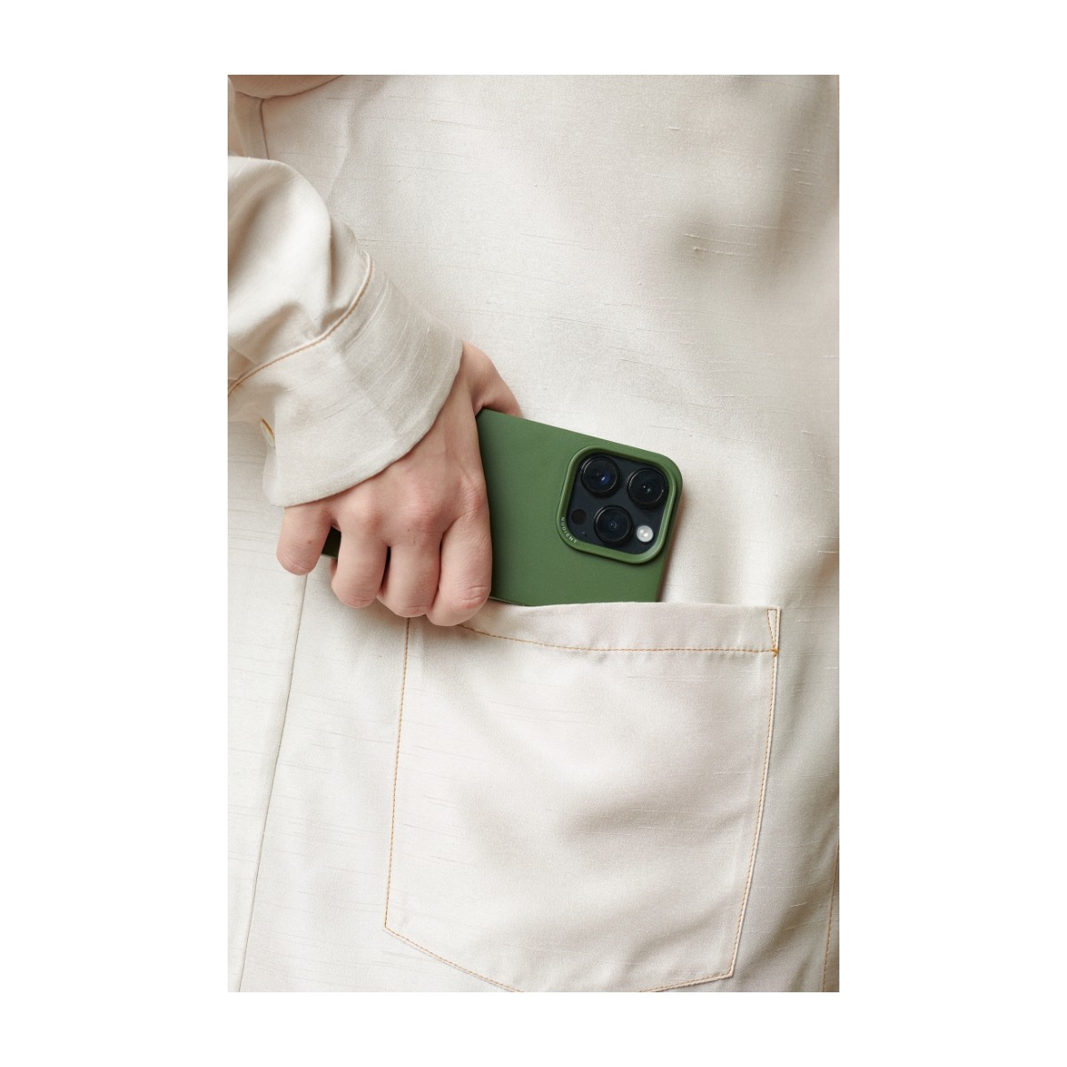NUDIENT Thin iPhone 14 MagSafe Cover, Pine Green billede 2