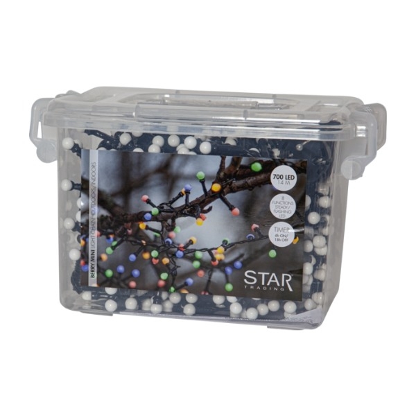 Star Trading 472-53 Berry Mini LED lyskæde 14 M, flerfarvet billede 3