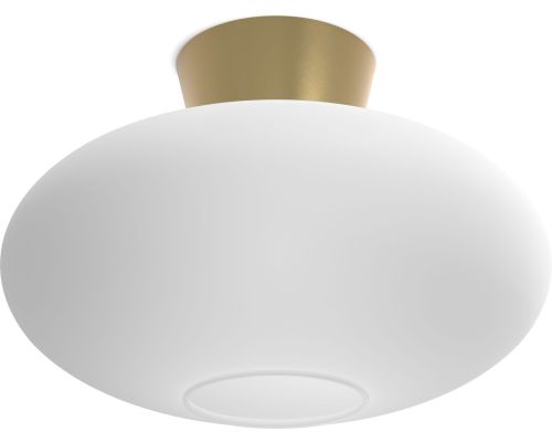 Belid Bullo XL messing/opal glas plafond billede 1