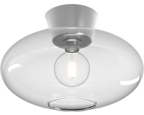 Belid Bullo XL aluminium/klar glas plafond billede 1