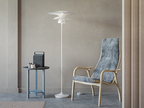 Picasso Gulvlampe Mat hvid Ø50 H1490 G9 LED billede 3
