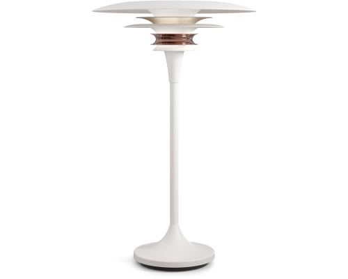 Belid Diablo Ø30 mathvid/rosé silver bordlampe billede 1