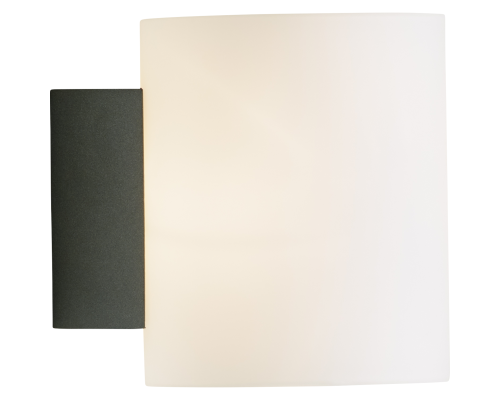 Herstal Evoke S antracit/Opal glas væglampe billede 1