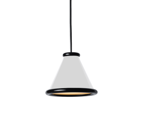 Belid Belle Ø15 Glossy white/Glossy black pendel billede 1