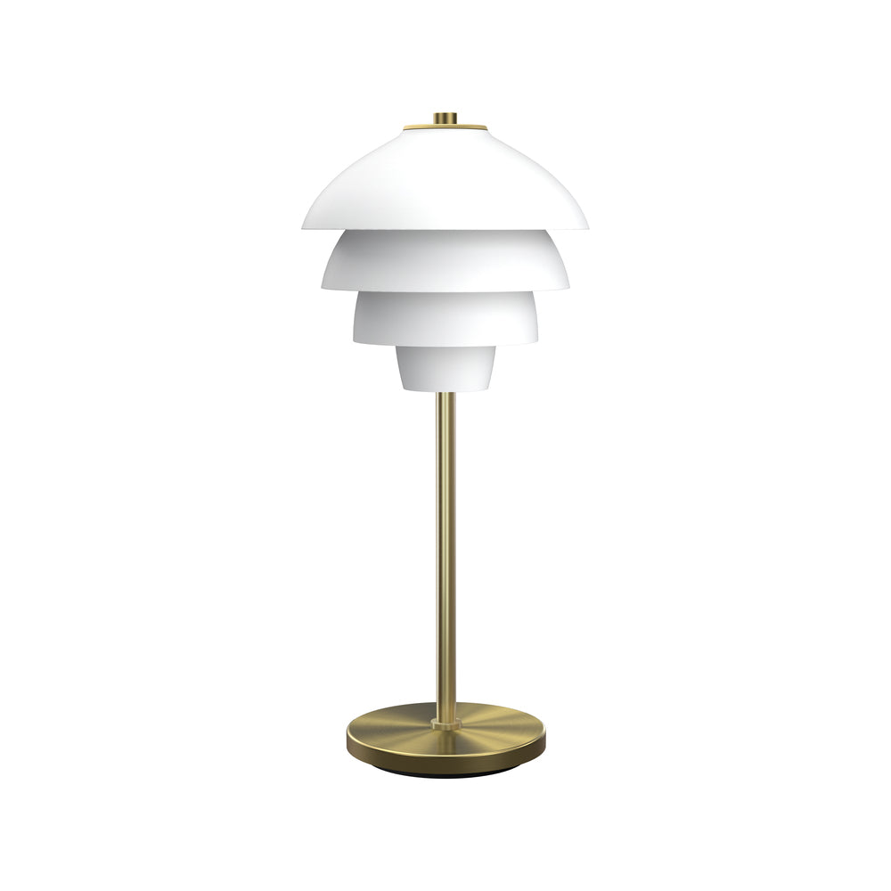 Valencia mathvid/messing bordlampe billede 2