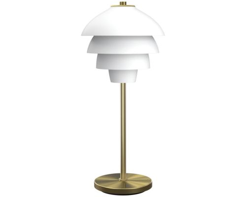 Valencia mathvid/messing bordlampe billede 1