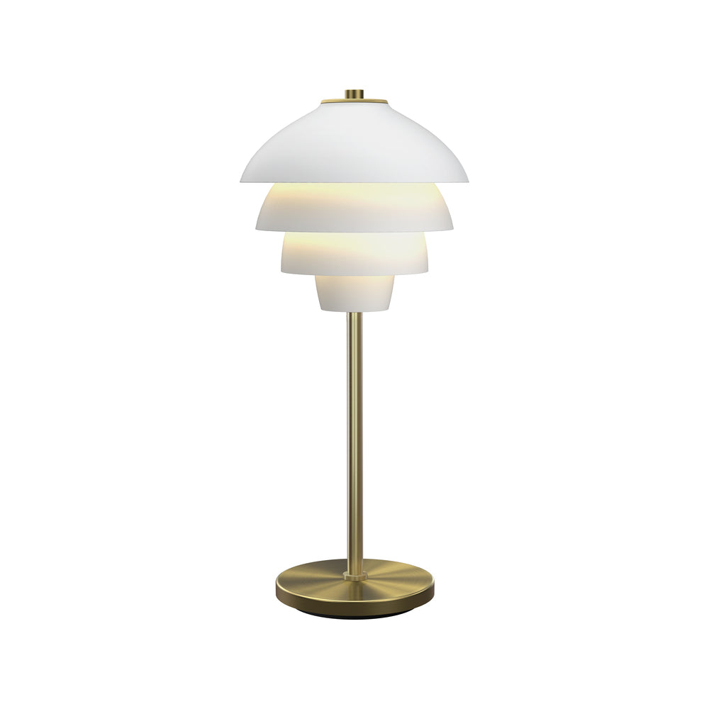 Valencia mathvid/messing bordlampe billede 3