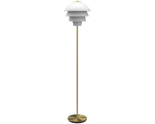 Valencia mathvid/messing gulvlampe billede 2