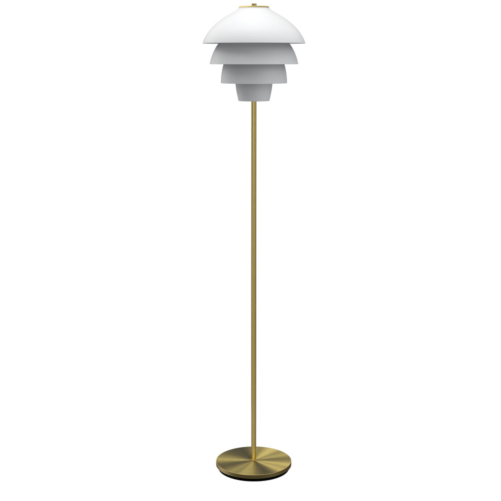 Valencia mathvid/messing gulvlampe