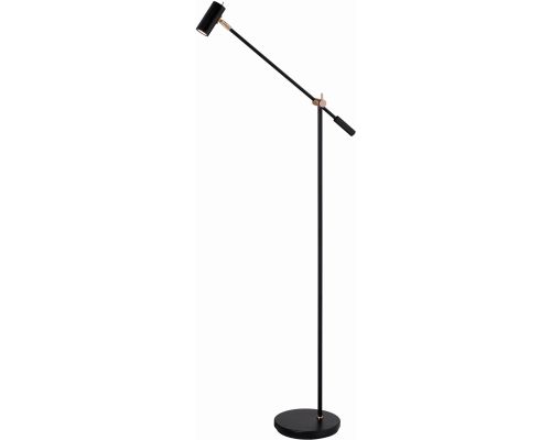 Belid Cato matsort/messing gulvlampe billede 1