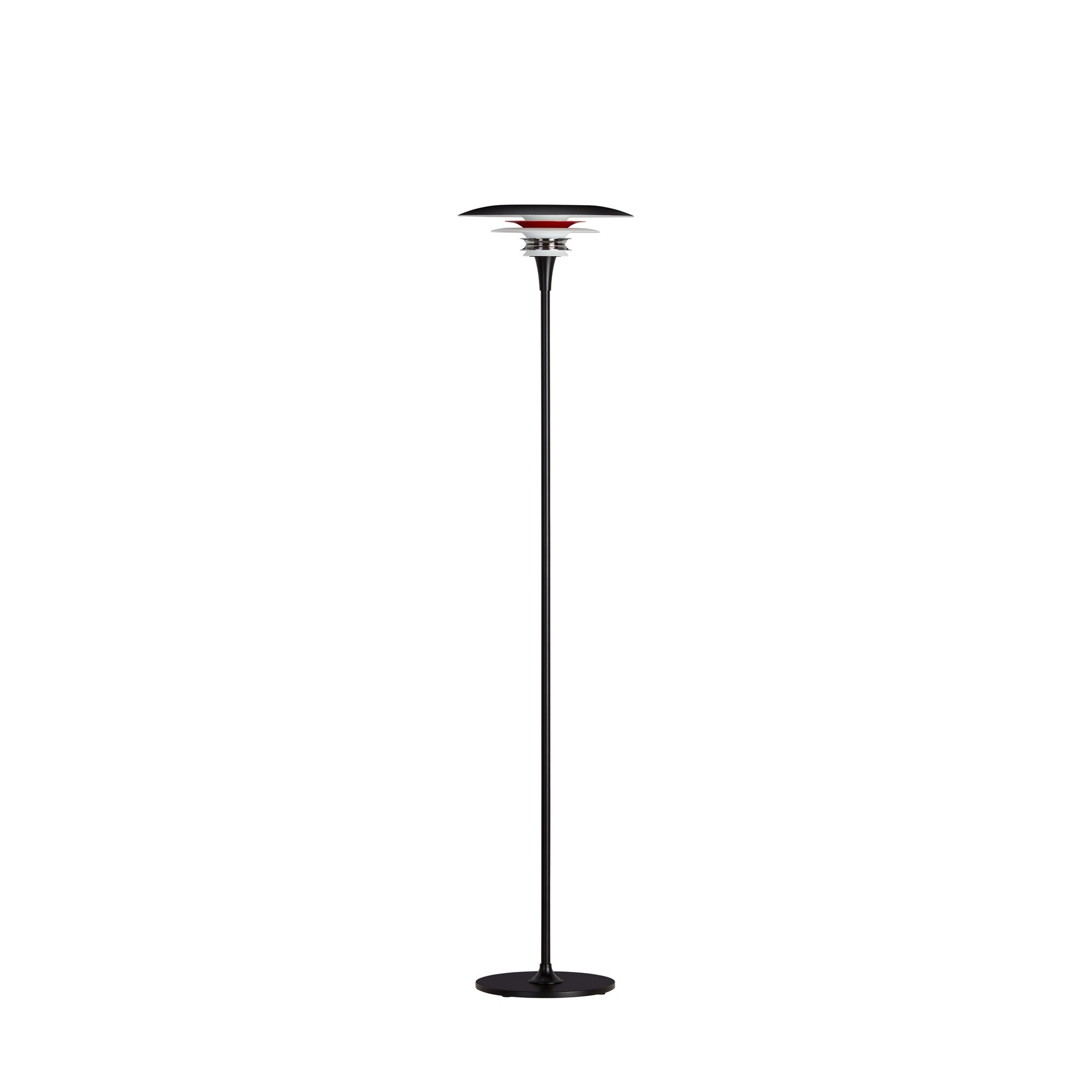 Diablo Gulvlampe Ø30 Mat sort, blank rød G9 billede 1