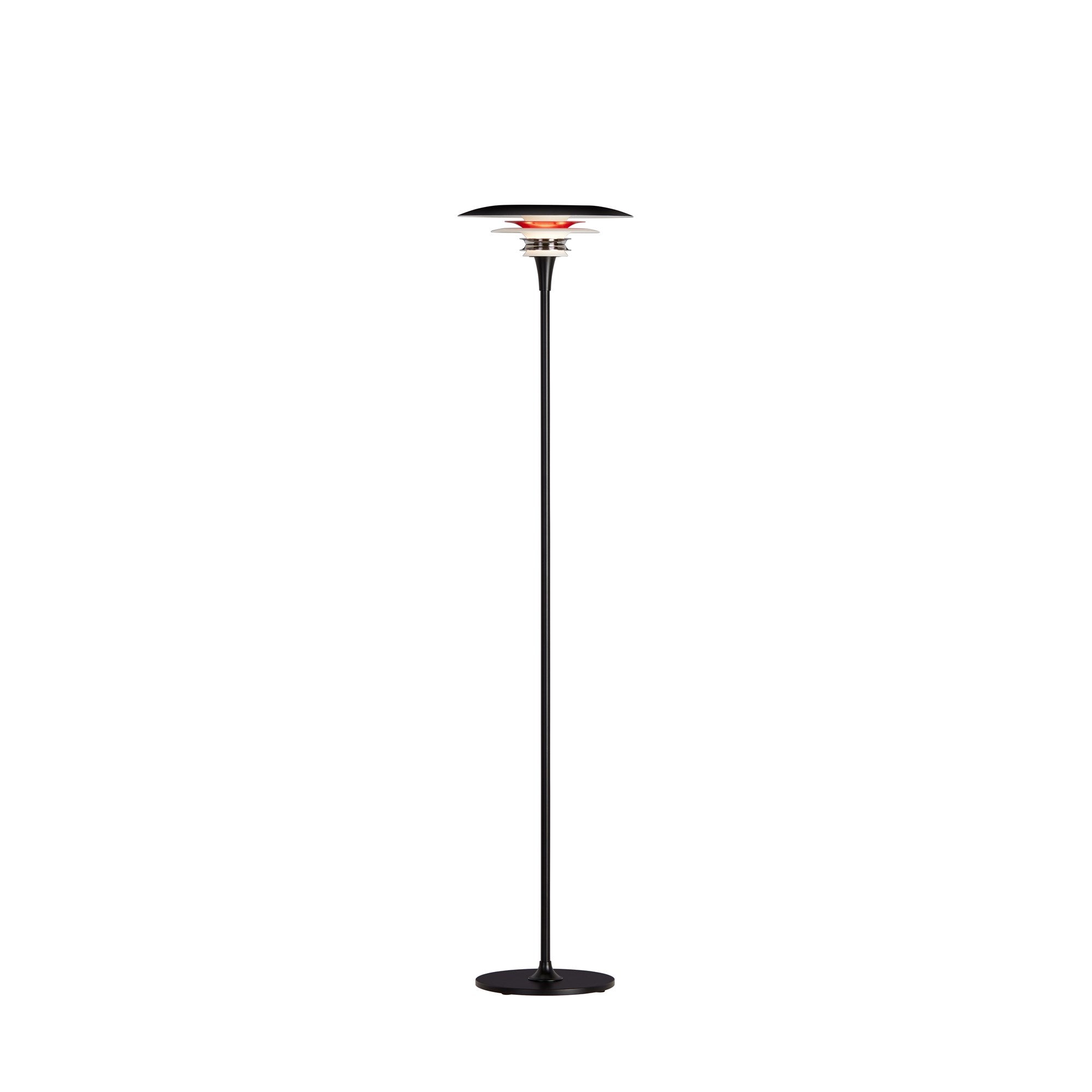 Diablo Gulvlampe Ø30 Mat sort, blank rød G9 billede 2