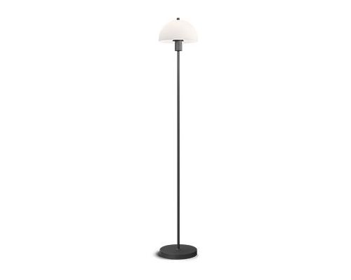 Herstal Vienda sort/opal glas gulvlampe billede 1