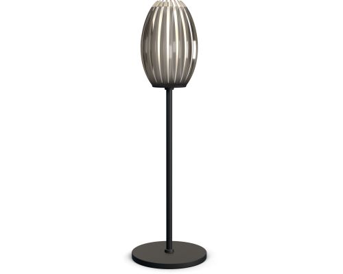 Herstal Tentacle sort/røgfarvet bordlampe