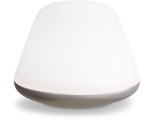 Herstal Bloom Ø38 satin silver/opal bordlampe billede 1
