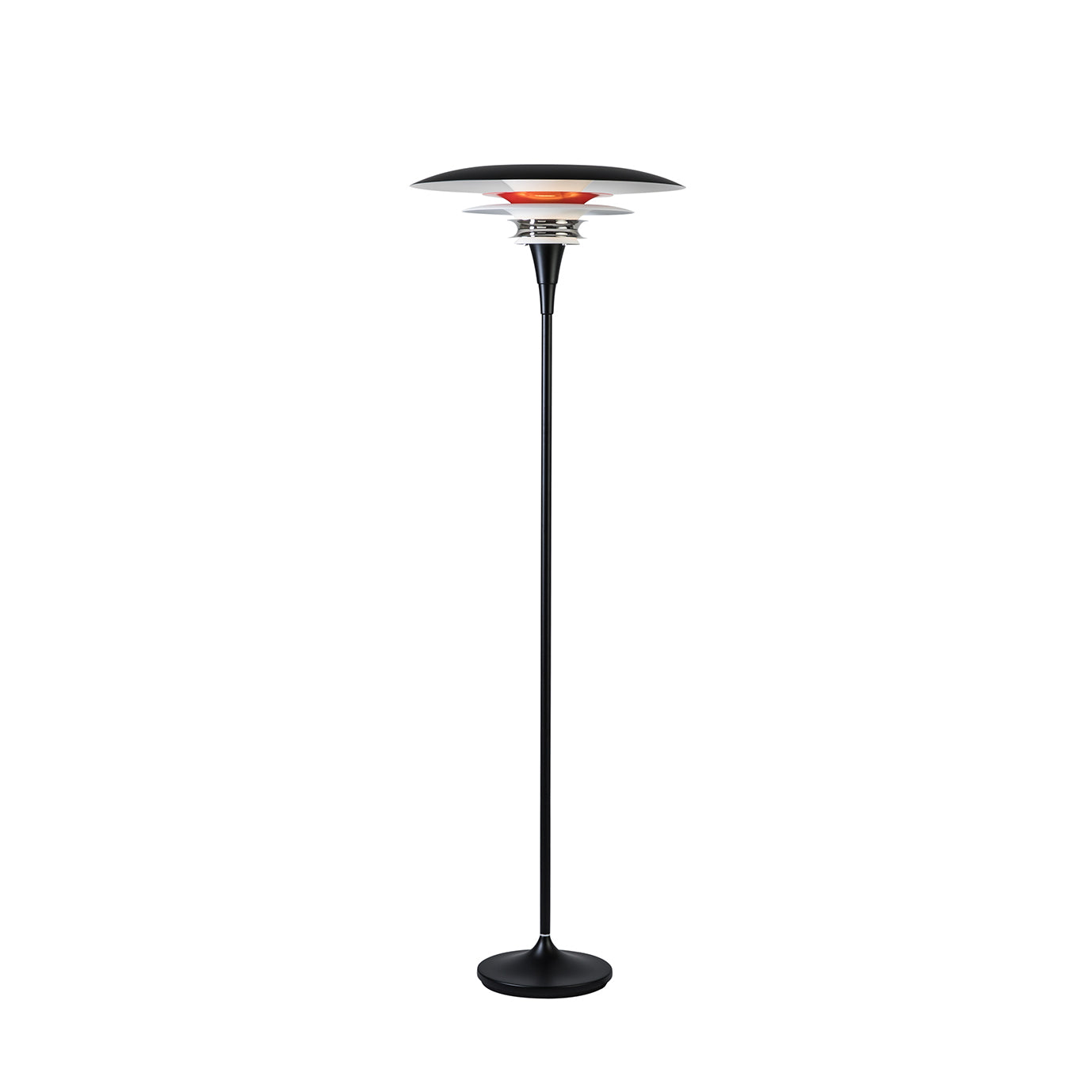 Diablo Gulvlampe Ø50 Mat sort, blank rød E27 billede 1