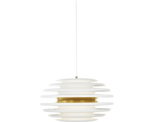 Ellipse Pendel Ø50 Mat Hvid/Messing billede 1