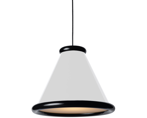 Belid Belle Ø36 Glossy white/Glossy black pendel billede 1
