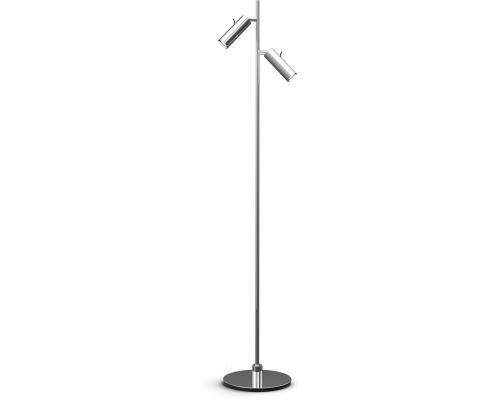 Herstal Pipeline dobb. krom gulvlampe billede 1