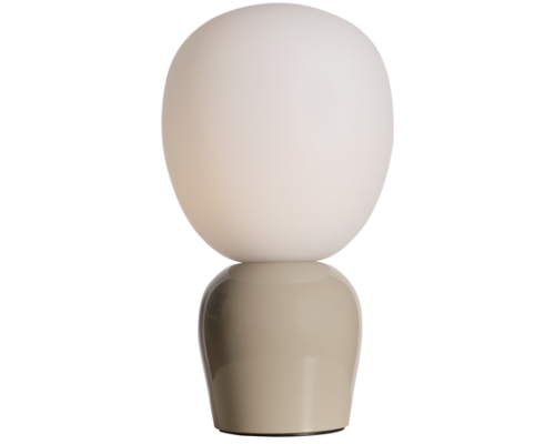 Belid Buddy soft greige/opal glas bordlampe billede 1