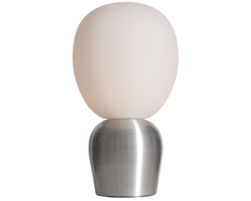 Belid Buddy aluminium/opal glas bordlampe billede 1