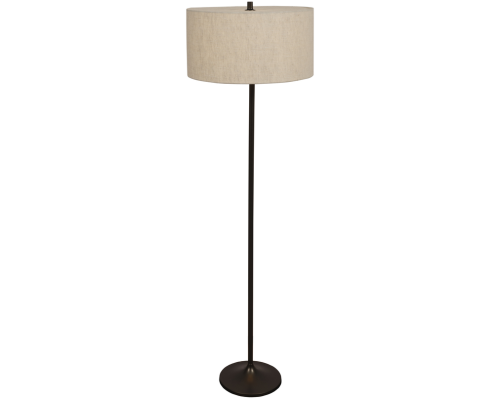 Belid Soft Ø44 natur/metallic bronze gulvlampe billede 1