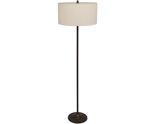 Belid Soft Ø44 hvid/metallic bronze gulvlampe billede 1