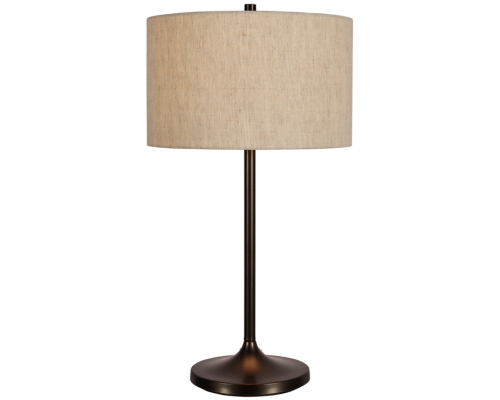 Belid Soft Ø34 natur/metallic bronze bordlampe billede 1