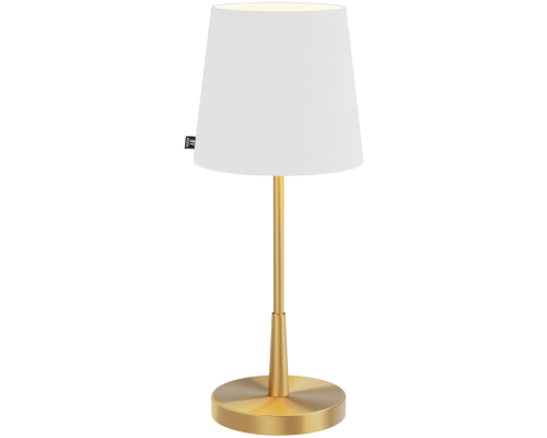 By Rydéns Lumi H48,5 guld/hvid bordlampe billede 1
