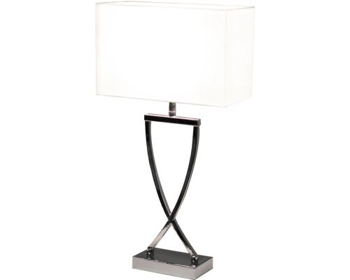 By Rydéns Omega 52 hvid/krom bordlampe billede 1