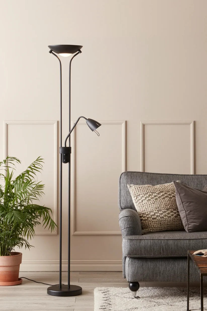 Markslöjd Detroit Gulvlampe 2L Sort billede 3