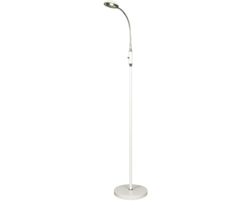 Aneta Hero hvid/krom gulvlampe billede 1