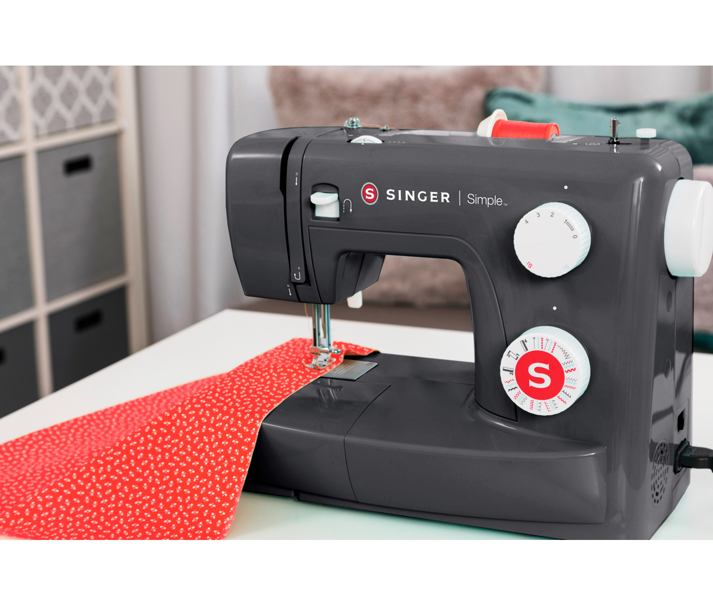 Singer Simple 3223b Grey Symaskine billede 2