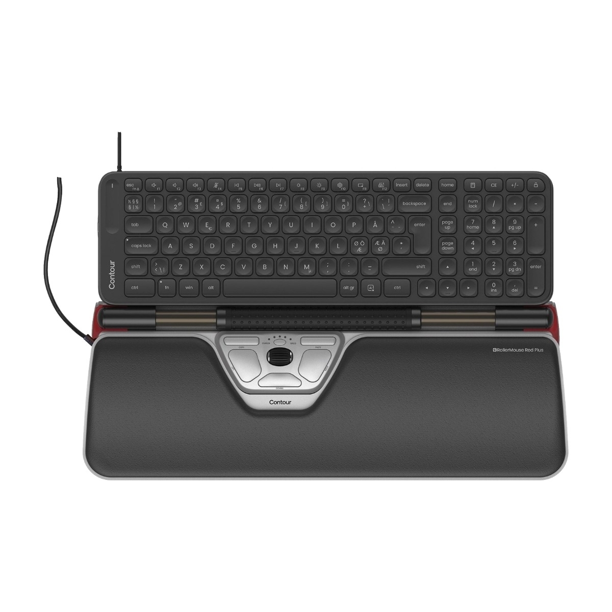 Contour RollerMouse Red Plus og Balance MID tastatur billede 1