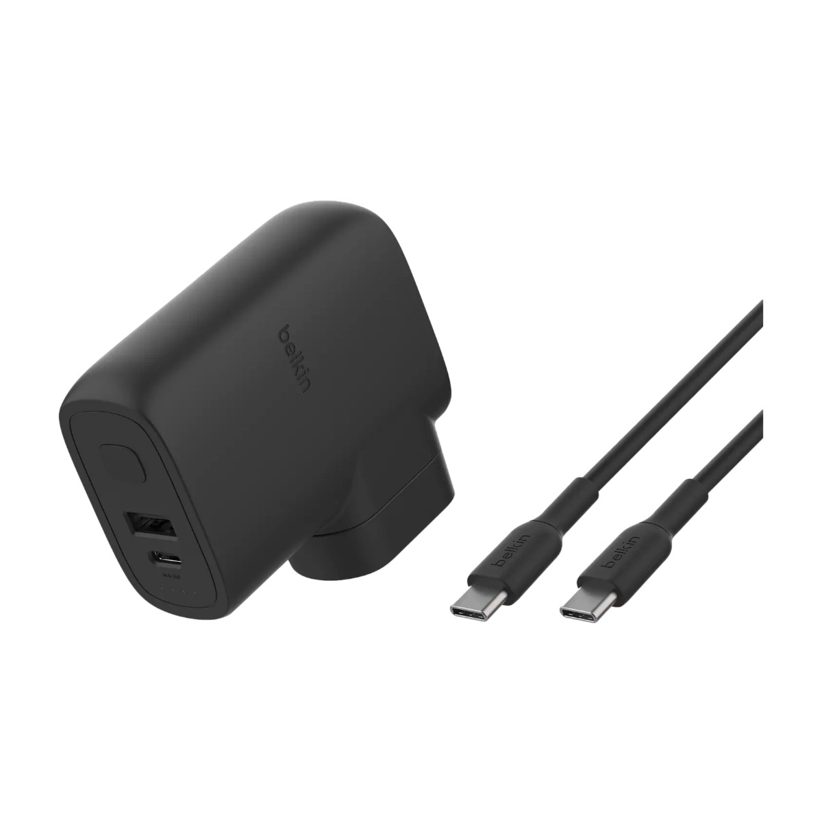 Belkin hybrid oplader 25 W vægoplader + powerbank 5000 mAh + rejseadaptersæt billede 2