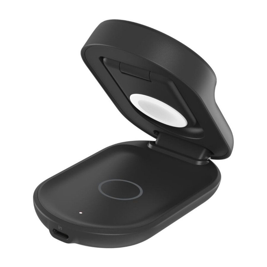Belkin UltraCharge 3-i-1 sammenklappelig magnetisk oplader 25 W Qi2, sort billede 4