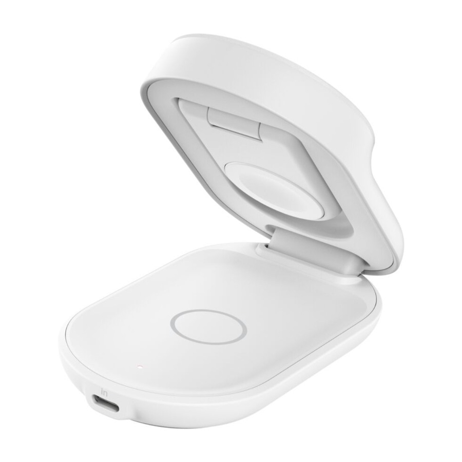 Belkin UltraCharge 3-i-1 sammenfoldelig magnetisk oplader 25 W Qi2, hvid billede 2