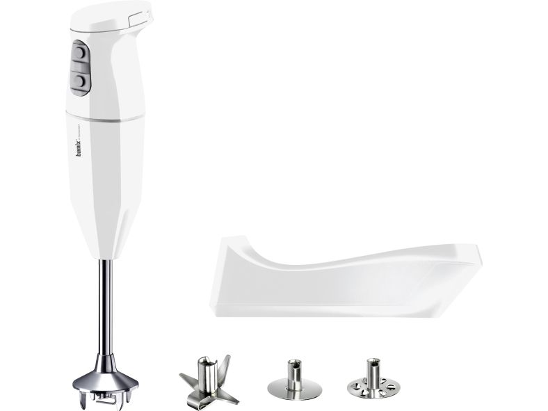 Bamix Cordless PLUS, Nedsænkning blender, 200 W, Rustfrit stål, Hvid billede 3