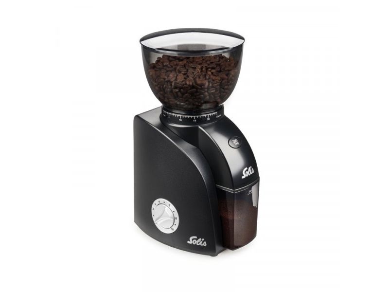 Solis Scala Zero Static, Burr kværn, 300 g, Rustfrit stål, Sort, Sølv, Syntetisk ABS, 135 W
