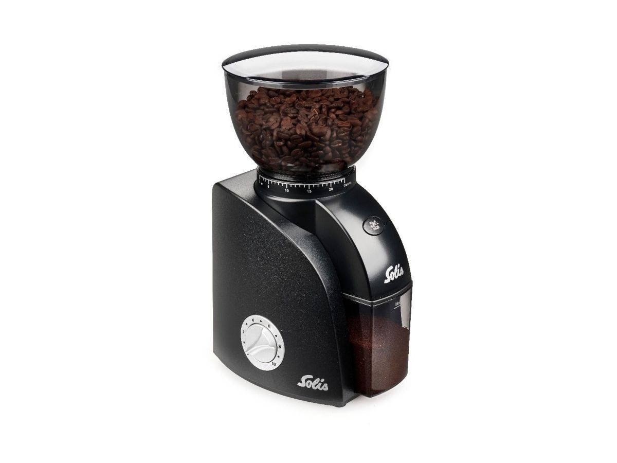 Solis Scala Zero Static, Burr kværn, 300 g, Rustfrit stål, Sort, Sølv, Syntetisk ABS, 135 W