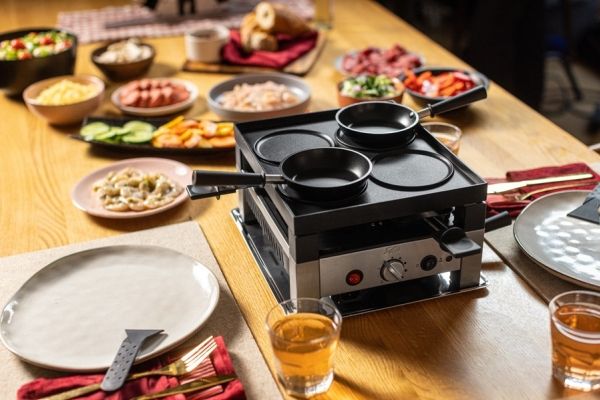 Solis 7611210977568, 4 person(er), Rustfrit stål, Sort, Sølv, Temperatur, Knapper, Dreje, 1020 W billede 2