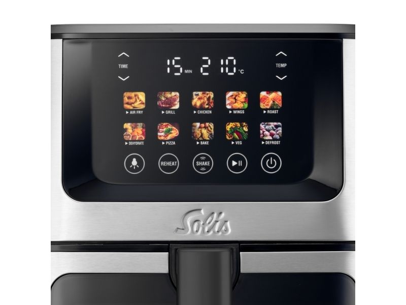 Solis Air Fry & Dry XL, Varmluftsteger, 7,5 L, 1,5 kg, 40 °C, 230 °C, Enkelt