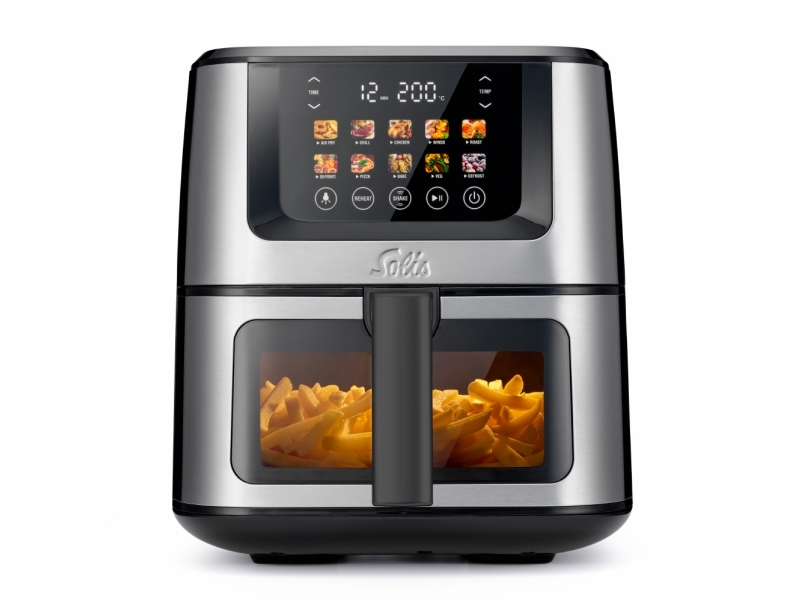 Solis Air Fry & Dry XL, Varmluftsteger, 7,5 L, 1,5 kg, 40 °C, 230 °C, Enkelt