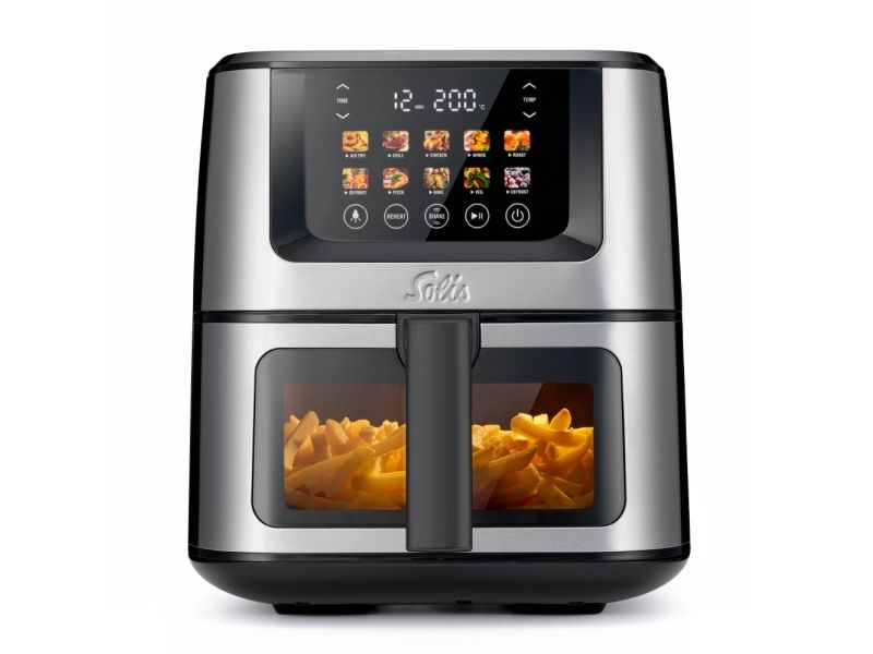 Solis Air Fry & Dry XL, Varmluftsteger, 7,5 L, 1,5 kg, 40 °C, 230 °C, Enkelt